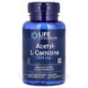 Ацетил L-карнітин, 500 мг, Acetyl-L-Carnitine, Life Extension, 100 вегетаріанських капсул