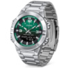 Чоловічий годинник Casio AMW-870DA-3A з зеленим циферблатом та сталевим браслетом