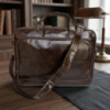 Кожаная сумка для ноутбука работы поездок и документов Vintage 14152 Коричневая