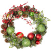 Венок искусственный рождественский с украшениями YES Счастливое Рождество 904393 35 см