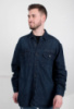 Чоловіча темно-синя джинсова сорочка