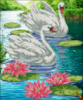 Схема для вышивки Лебеди в кувшинковом пруду