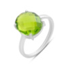 Серебряное кольцо CatalogSilver с хризолітом, вес изделия 2,45 гр (60002174) 17.5 размер