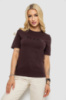 Футболка жіноча з принтом, колір шоколадний, 241R134