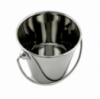 Мини ведерко с ручкой н/ж сталь 170 мл диаметр 75 мм
