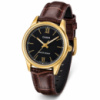 Жіночий годинник Casio LTP-V005GL-1B2 Classic з золотистим корпусом та шкіряним ремінцем