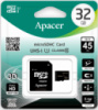 Карта пам'яті APACER microSDHC 32GB Class 10 UHS-I + SD-adapter