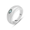 Серебряное кольцо CatalogSilver с топазом Лондон Блю 0.4ct, вес изделия 5,68 гр (2140818) 18.5 размер