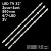 LED підсвітка TV 32« B32K129TCHD 32/122L-GB-3B-HBKUP-EU 32 VLE 4304 BM 32 VLE 4302 BF 32 VLE 5400 BG 3шт.