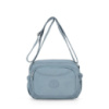 Маленьке жіноче кросбоді текстиль блакитного кольору 7683BL