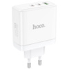 Зарядний пристрій Hoco N30 Glory PD65W (2Type-C/1USB), White - купити в SmartEra.ua