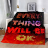 Плед 3D мотивационный «EVERY THING WILL BE OK №2» 2744_A 12827 160х200 см