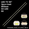 LED підсвітка TV 55« ST0550AS0_54LED_L/R_REV02_171026 ST0550AW5_54LED STO550AS0 ST0550AZ5 ST0550AW5 2шт.