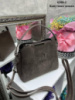 Капучино — три відділення - натуральний замш - стильна сумочка Lady Bags, два ремені в комплекті (0388-1)