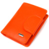 Уникальный вертикальный кошелек из натуральной кожи CANPELLINI 21680 Оранжевый