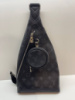 Мужской слинг Louis Vuitton Duo Monogram Eclipse, чорний