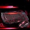 Стильная игровая клавиатура V-100 и мышка с подсветкой