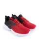 Жіночі чорно-червоні кросівки з текстилю