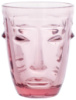 Набор 6 стеклянных стаканов Ariadne «Face Pink» 250мл, темно-розовое стекло