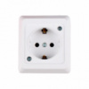 Розетка одинарная с заземлением 16А