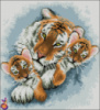 Схема для вышивки А3 «Тигрица с малышами»
