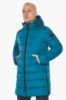 Куртка мужская Braggart зимняя удлиненная с капюшоном - 49032 бирюзовый цвет