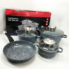 Набор посуды UNIQUE UN-5521 7 предметов, Кастрюля для готовки на плите, Фирменные наборы кастрюль