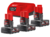Енергокомплект Li-Ion MILWAUKEE, M12 NRG-603 (зарядний пристрій С12 С, 3 акумулятори М12 В6 6Аг, картонне пакування)