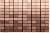 Самоклеюча алюмінієва плитка мідна мозаїка SW-00001157 (D) 300х300х3мм.