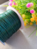 Шнур вощенный/ 1 мм / темно зелёный/ заказ кратно метру