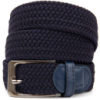 Текстильний чоловічий ремінь класика 720526 Темно-синій