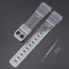 Ремінець для Casio F-91W Jelly Transp SI прозорий полімерний для моделей F-84, F-94, F-105, AE1300