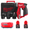 Дриль-шуруповерт акумуляторний безщітковий MILWAUKEE, M12 FDDXKIT-202X, 34Нм (зарядний пристрій С12 С, 2 акумулятор М12 В2 2Аг,
