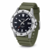 Чоловічий годинник Casio MTP-VD01-3E з японським механізмом та зеленим ремінцем