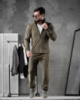 Мужской спортивный костюм THF хаки    ДЛ6262