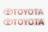 Наклейка логотип TOYOTA (20х4см) (#7035)