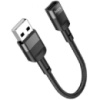 Перехідник Hoco U107 USB male to Type-C female adapter 0.1m Black (Код товару:30634)