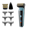 Електробритва-шейвер VGR V-366 з насадками для сухого та вологого гоління, синій