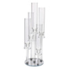 Подсвечник стеклянный на 5 свечей 20×72.5 см подсвечник декоративный прозрачный на ножке HP-4-64
