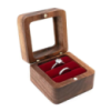 Коробочка для колец деревянная,коробка ювелирная свадебная, футляр обручальных колец для свадьбы или предложения руки и серца