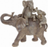 Декоративная статуэтка «Слониха с детьми» 32х13.5х29.5см, полистоун, бежевый