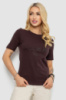 Футболка жіноча з принтом, колір шоколадний, 241R132