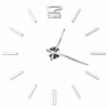3D настенные часы, бескаркасные часы, часы наклейка 90-120см Белые