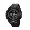 Чоловічий спортивний годинник Skmei 2564BK Black з компасом, крокоміром та вологозахистом 5 ATM