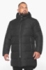Куртка мужская зимняя Braggart удлиненная с капюшоном - 57055 цвет чёрный