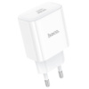 СЗУ 110-240V HOCO C76APro, USB-C, PD30W, PPS, QC3.0,  White, Box