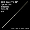 LED підсвітка TV Sony 32« 17Y 32″-7020-32-REV01-170316 IS7S320HN001 HV320WHB-N5K HV320WHBN5N 1шт.