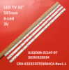 LED підсвітка TV 32« XJ320M06 HS320M02 303XJ320034 XJ32D06-ZC14F-07 CRH-K323535T03064CA-Rev1.1 590mm 3шт.-