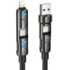 Дата кабель Hoco U143 Joy 4in1 USB to Lightning/Type-C to Type-C 240W (1.2m)