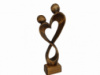 Романтична статуетка 21 см, статуетка з дерева, модерн, сувеніри з дерева, подарунок коханій людині, декори для дома